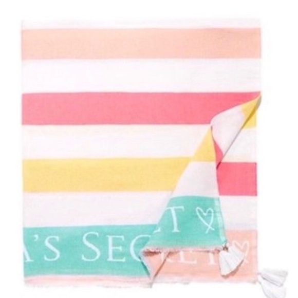 Victoria's Secret Accessories - NWT Victoria’s Secret Rainbow Beach Blanket